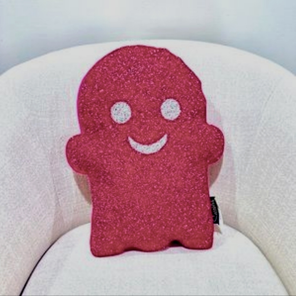 Halloween Rhinestone Ghost Pillow